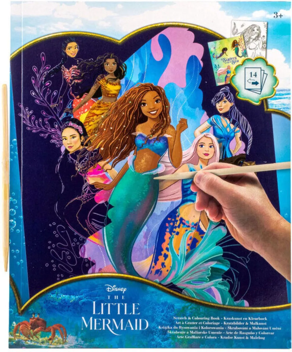 Disney De Kleine Zeemeermin Kleur- en Krabbelboek