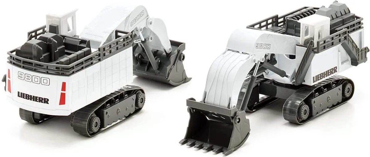 SIKU 1798 Liebherr R9800 Mijnbouw Graafmachine 1:87 - Wit