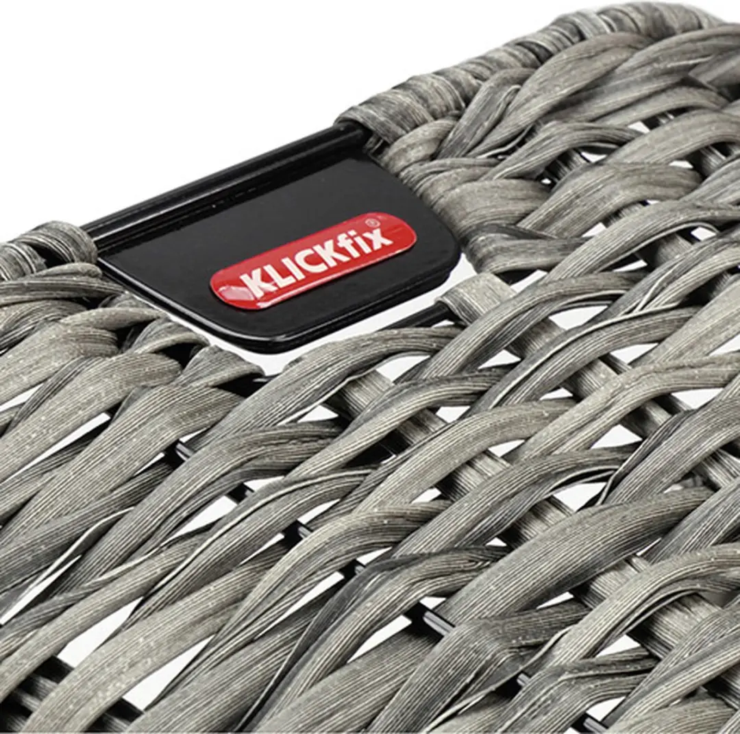KLICKfix Structura Voorkant Fietsmand 16 l Kunststof Grijs