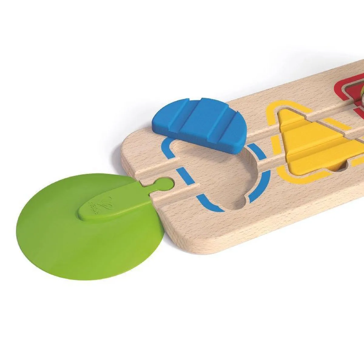 Hape Houten Puzzelrails Met Trein 7-delig - Multicolor