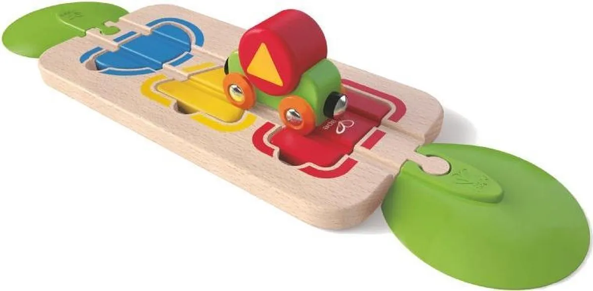 Hape Houten Puzzelrails Met Trein 7-delig