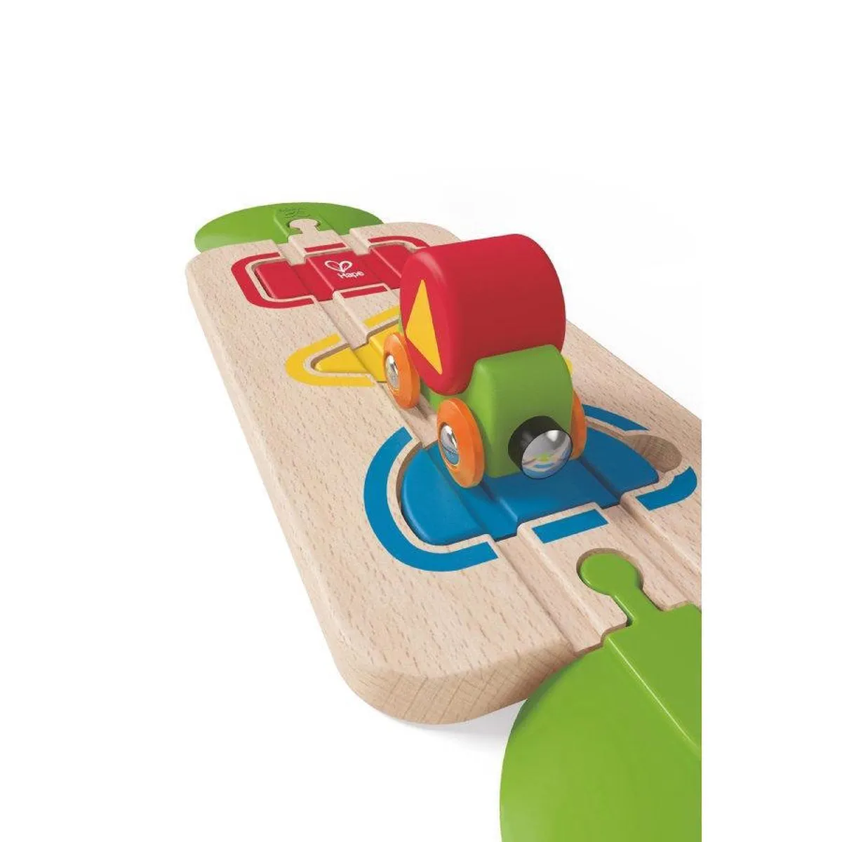 Hape Houten Puzzelrails Met Trein 7-delig - Multicolor