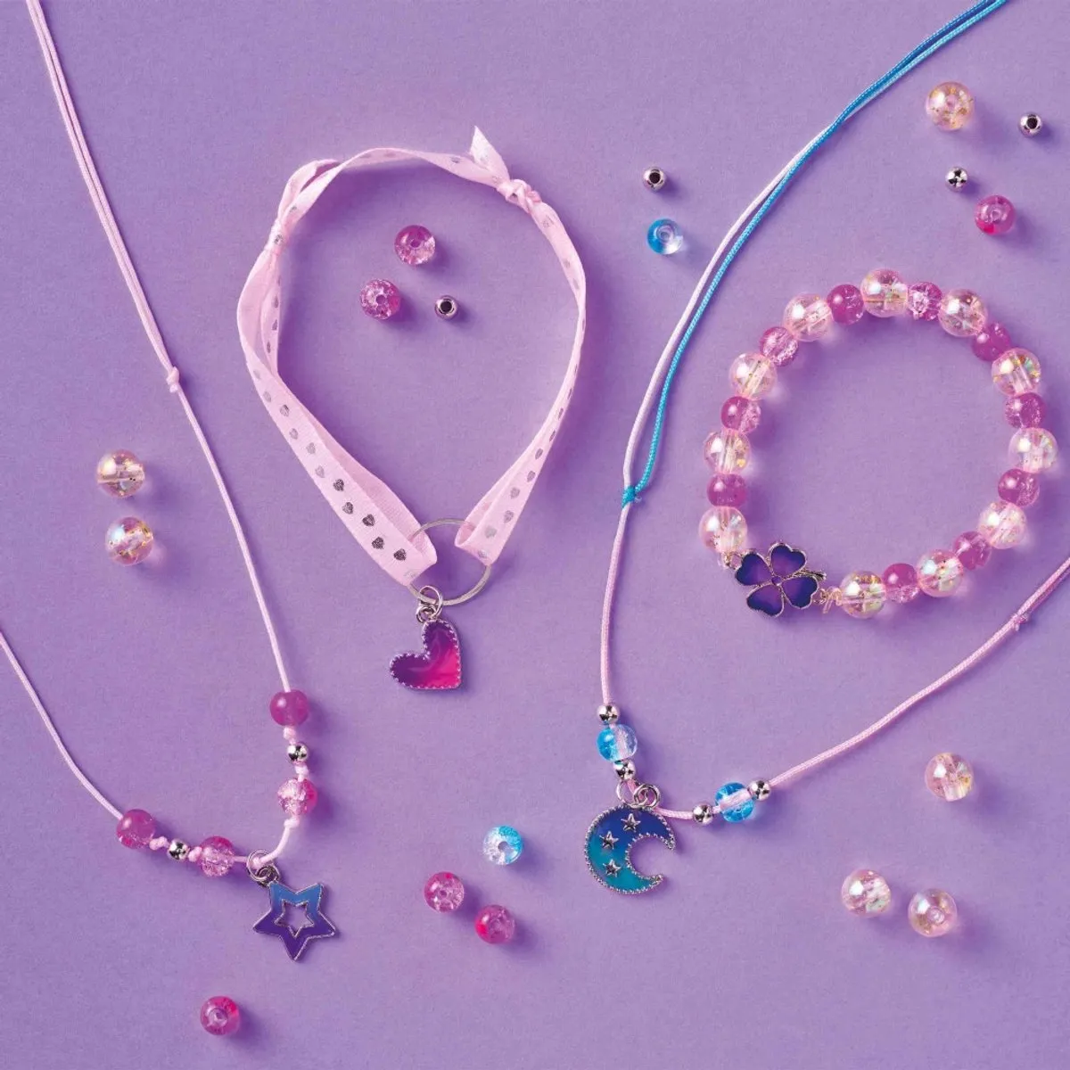 Janod Les Ateliers Bijoux Knutselpakket - 4 Sieraden Multicolor