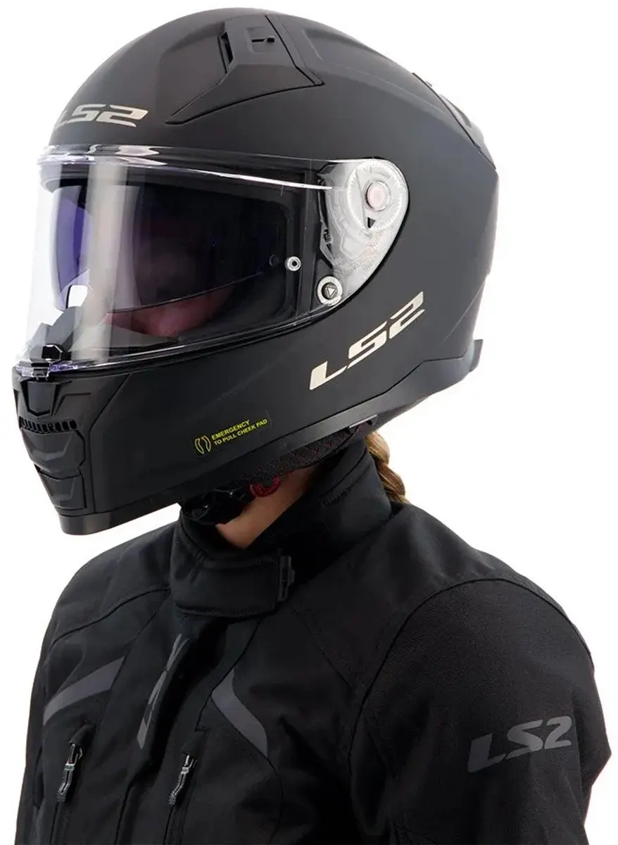 LS2 Ff811 Vector II Solid Integraalhelm - XXXL - Zwart