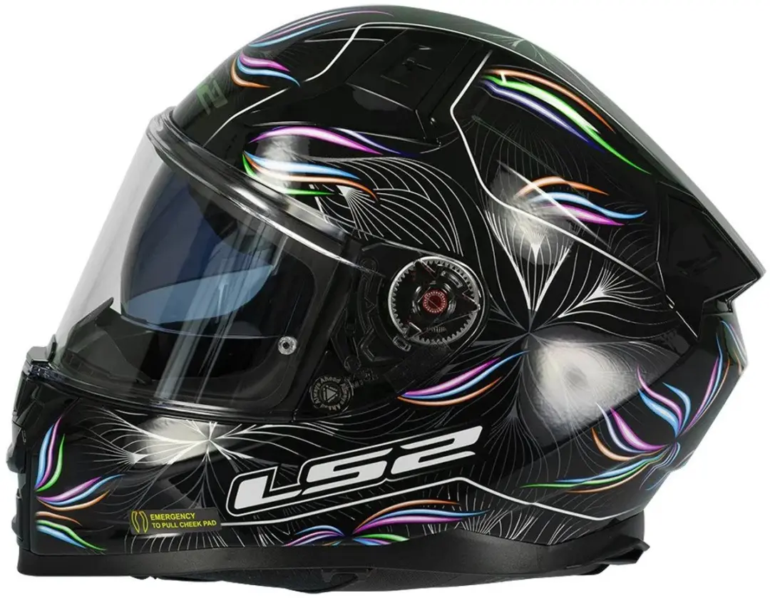 LS2 Ff811 Vector II Integraalhelm - XS - Zwart/Wit