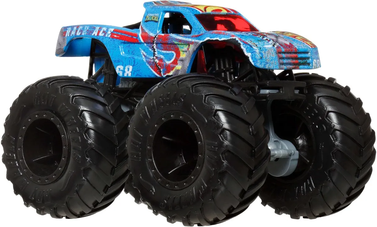 Mattel Hot Wheels Monster Trucks Race Ace 2-delig - Meerkleurig