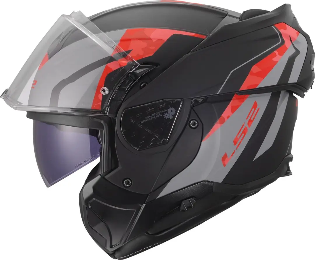 LS2 FF910 Advant II Glide Helm - XXL - Zwart/grijs/rood