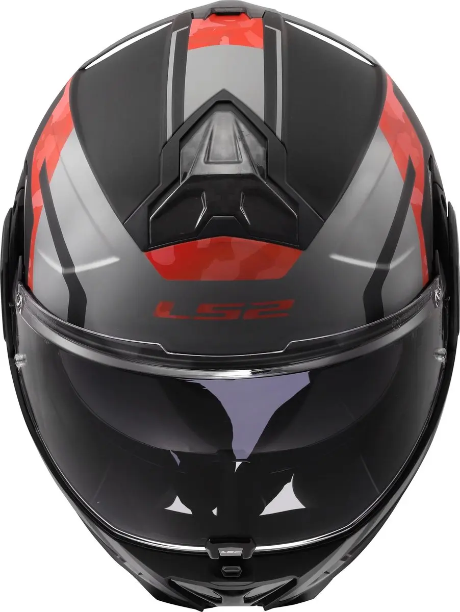 LS2 FF910 Advant II Glide Helm - XXL - Zwart/grijs/rood