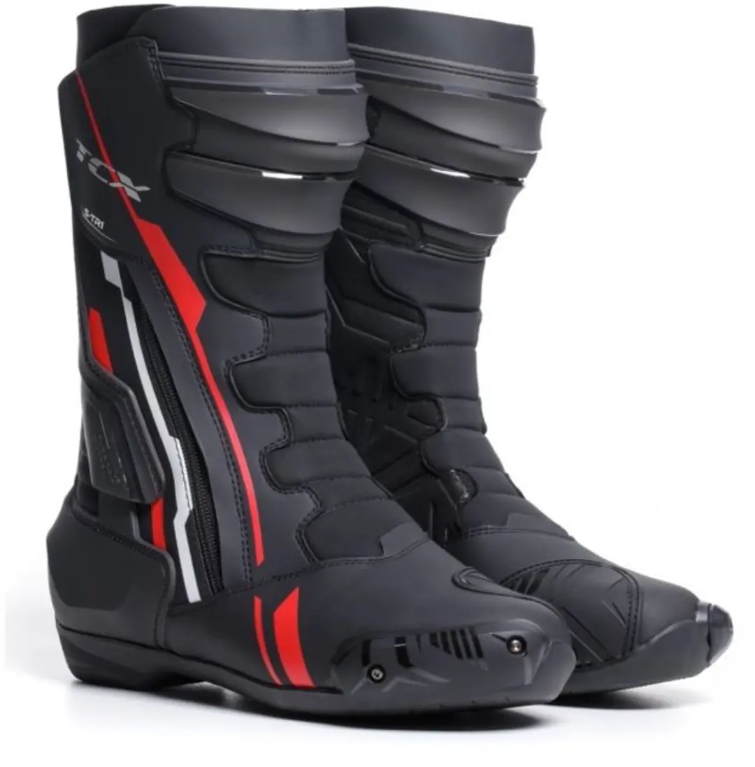 TCX S-TR1 Zwart Rood Wit Motorschoenen