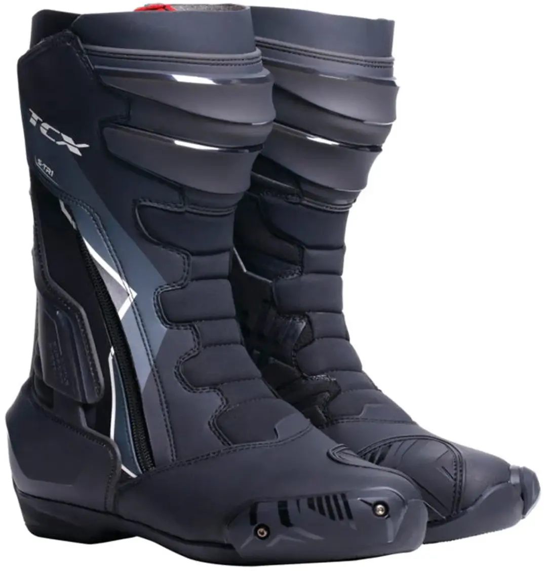 TCX S-TR1 Dames Zwart Wit Parelmoer Motorschoenen