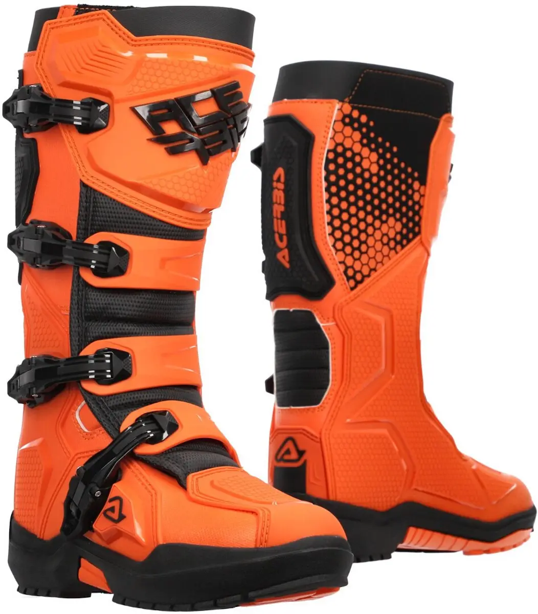 Acerbis Artiglio Oranje Zwart Crosslaarzen