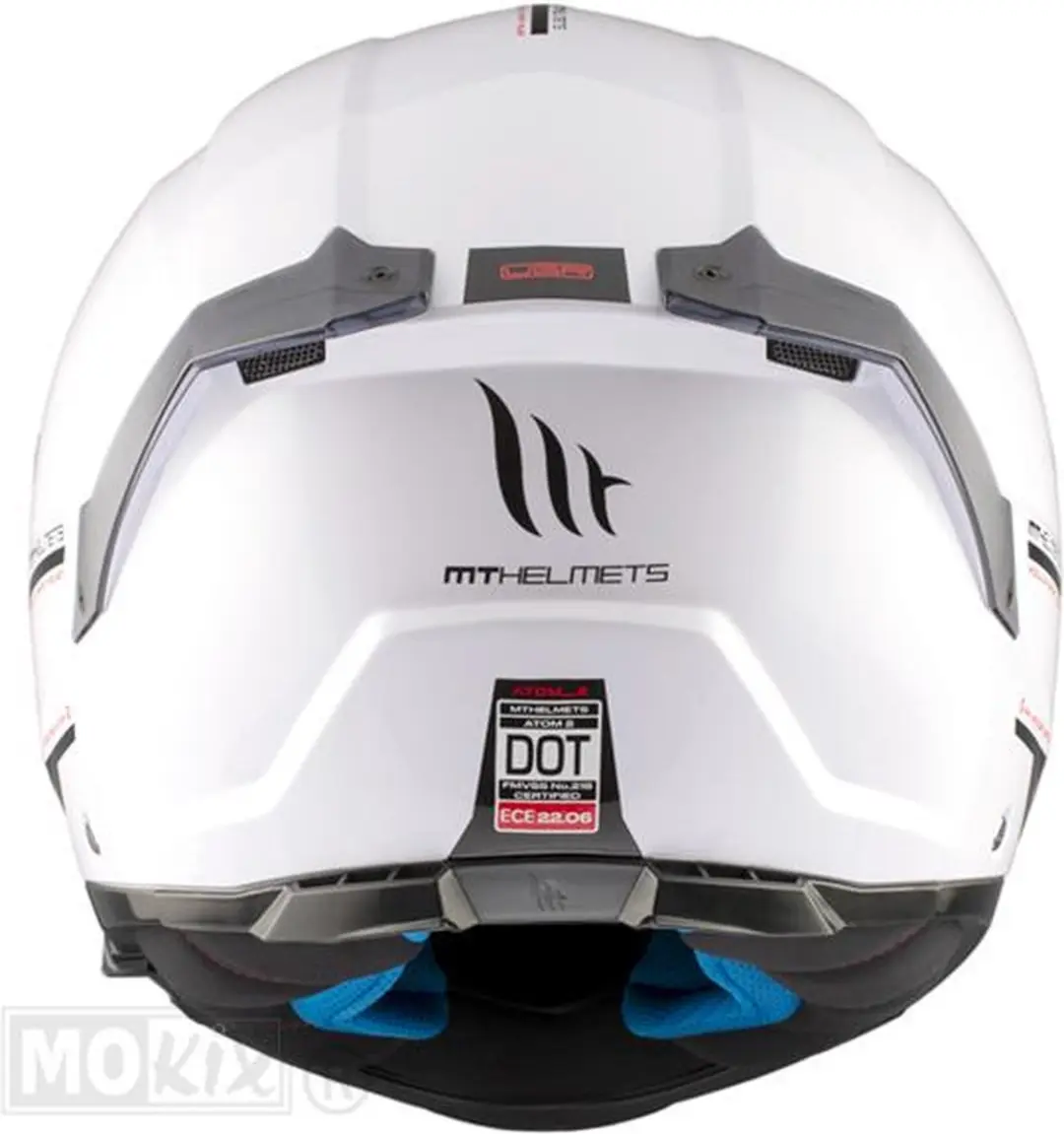 MT Helmets Atom II Systeemhelm - M - Glanswit
