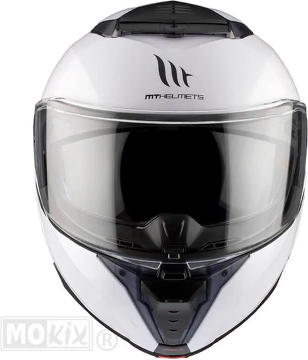 MT Helmets Atom II Systeemhelm - M - Glanswit