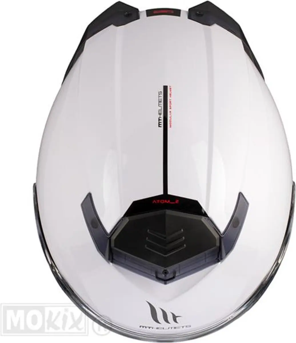 MT Helmets Atom II Systeemhelm - M - Glanswit