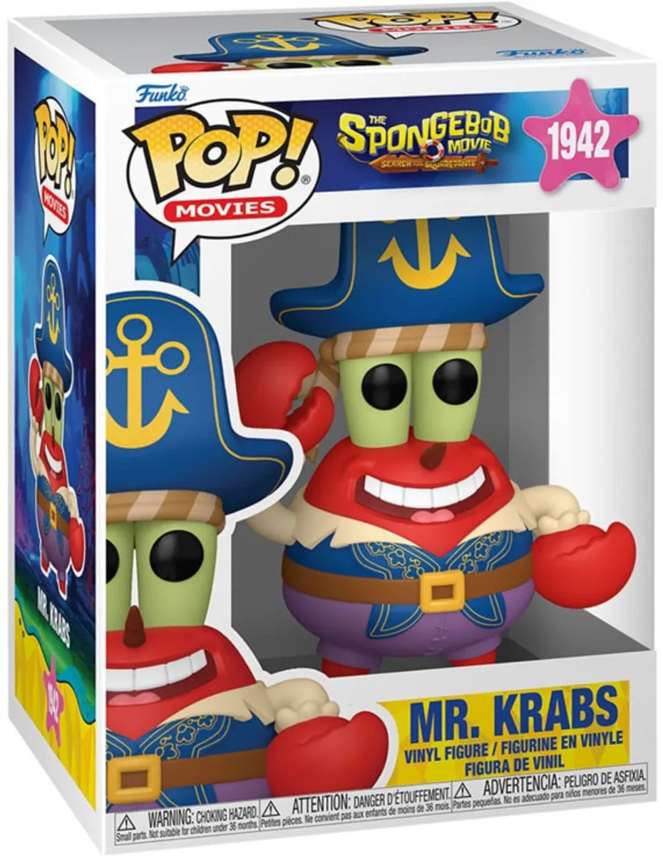 Funko SpongeBob Mr. Krabs Pop! Movies 1942 - Vinylfiguur