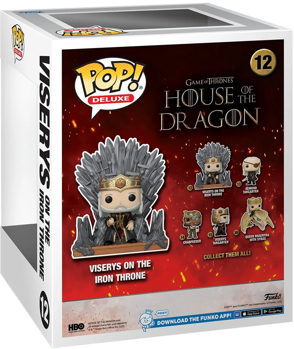Funko Pop Deluxe House of the Dragon Viserys op Troon #12 - Multi