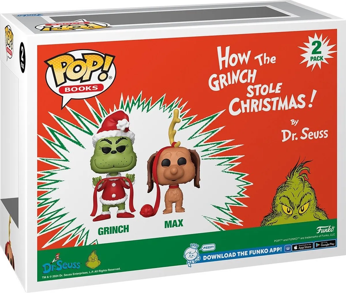 Funko Pop! 2-Pack How The Grinch Stole Christmas - Grinch met Max - Veelkleurig