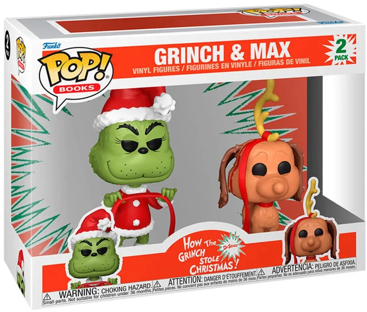 Funko Pop! 2-Pack How The Grinch Stole Christmas - Grinch met Max - Veelkleurig