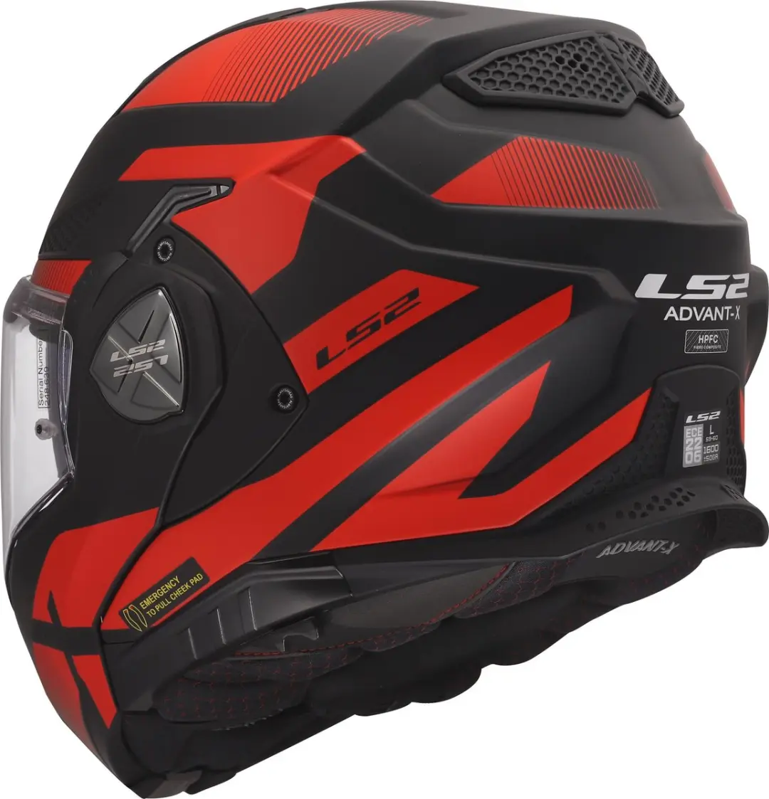 LS2 FF901 Advant X Nova Helm XXL - Zwart/Rood