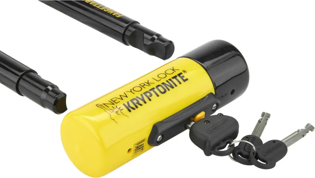 Kryptonite New York Fahgettaboudit Mini ART-4 Beugelslot - Geel
