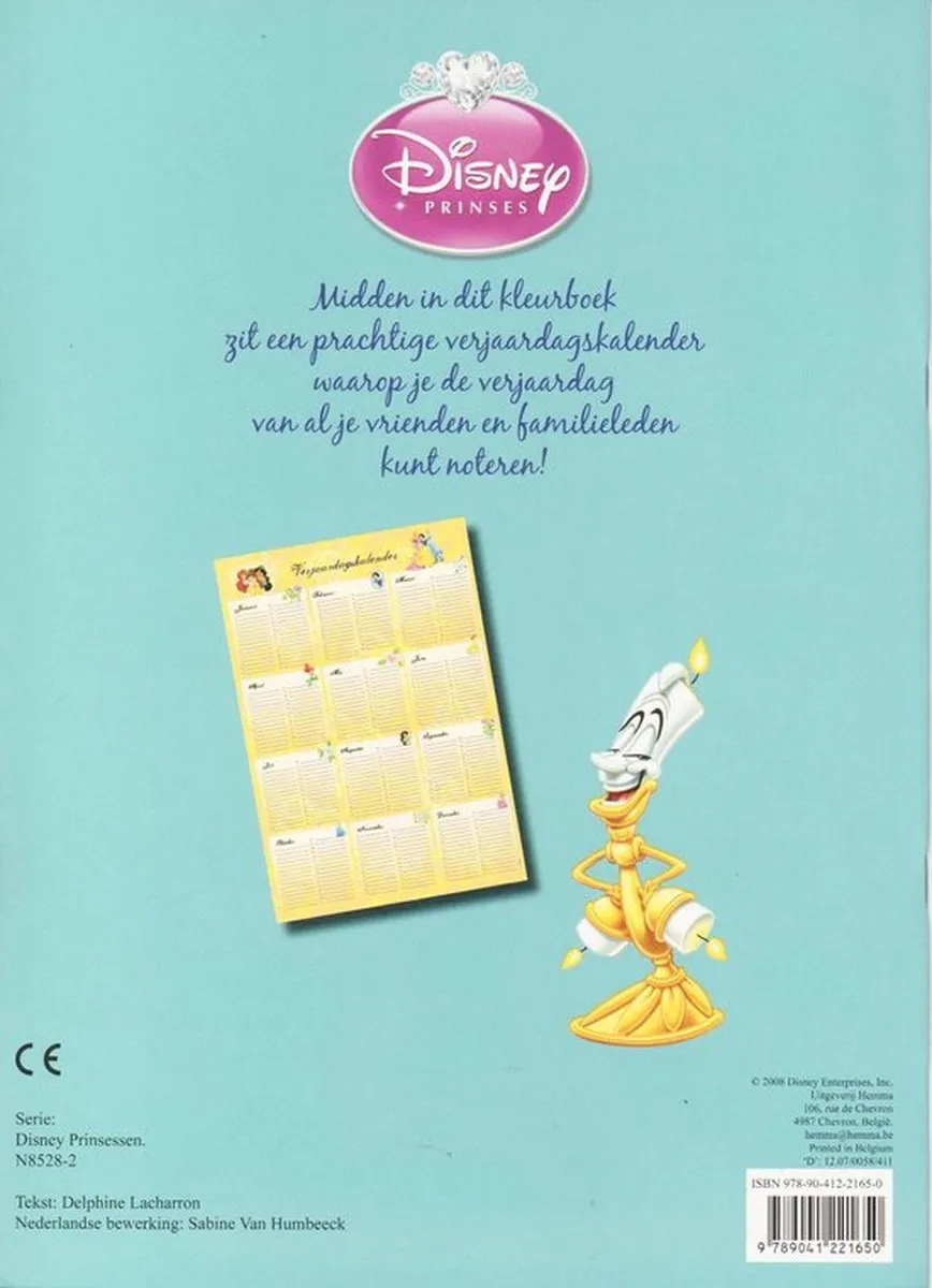 Disney Princess Kleurboek+Kalender - 24 Pagina's - Multicolor - afbeelding 3 van 3