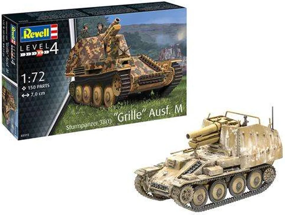 Revell 03315 Sturmpanzer 38(t) Grille Ausf. M Modelbouwpakket - 1:72 - Multi