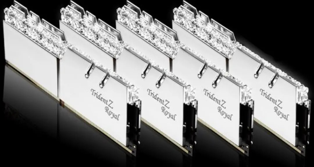 G.Skill Trident Z Royal F4-3200C16Q-64GTRS DDR4 - 64GB (4x16GB) - 3200MHz