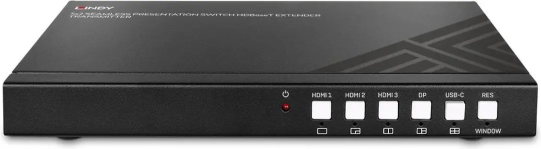 Lindy 38338 AV-zender - Zwart - afbeelding 2 van 6