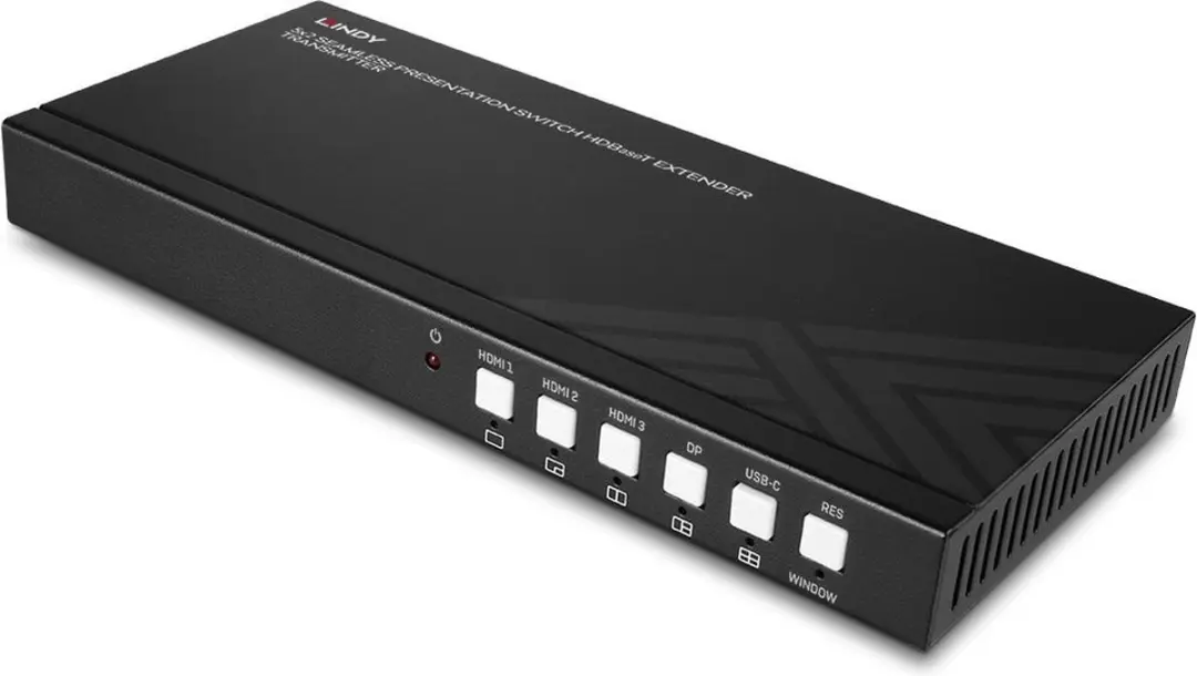 Lindy 38338 AV-zender - Zwart - afbeelding 4 van 6