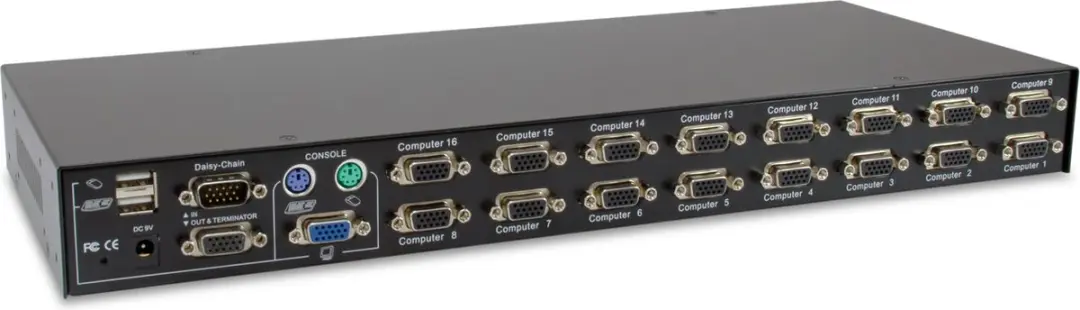 LevelOne KVM-3216 KVM-switch - Rackmontage - Zwart