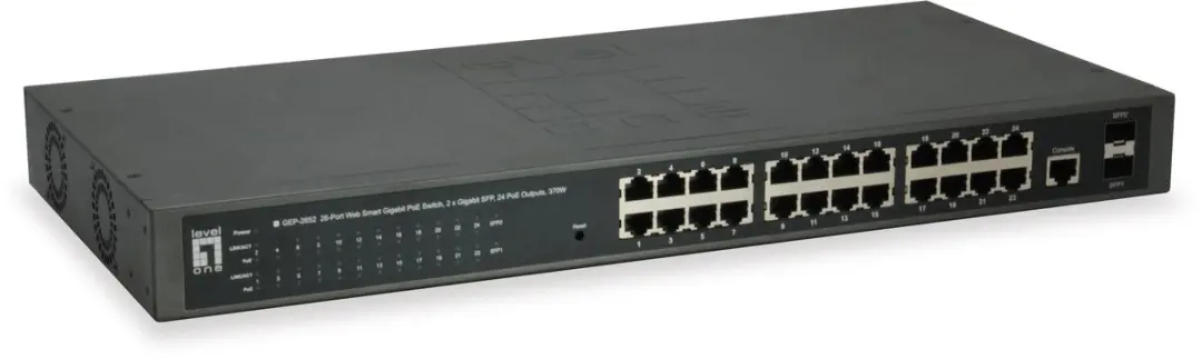 LevelOne GEP-2652 Web Smart PoE Switch 26 Poorten