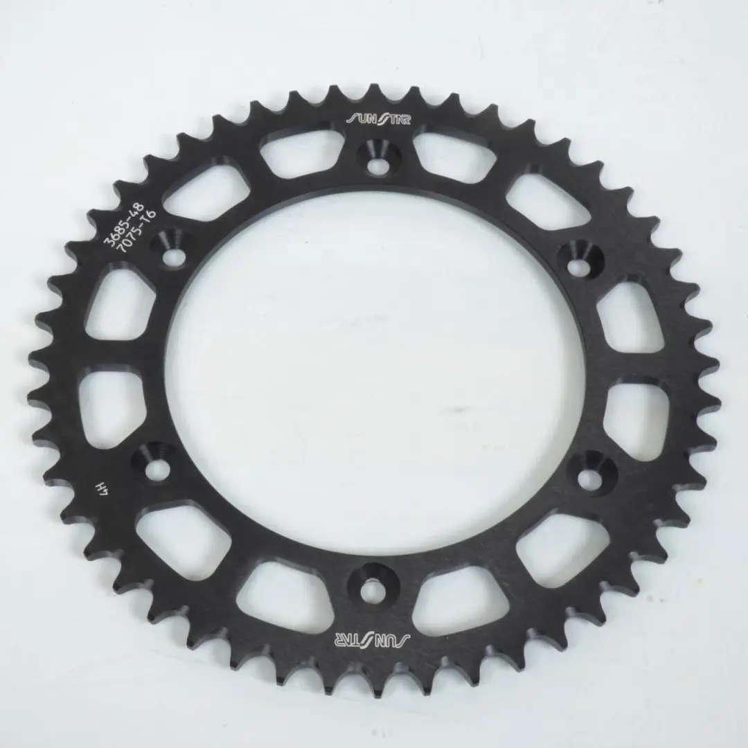 Couronne de transmission Sunstar pour Moto Yamaha 125 YZ 1981 à 1998 48 dents /