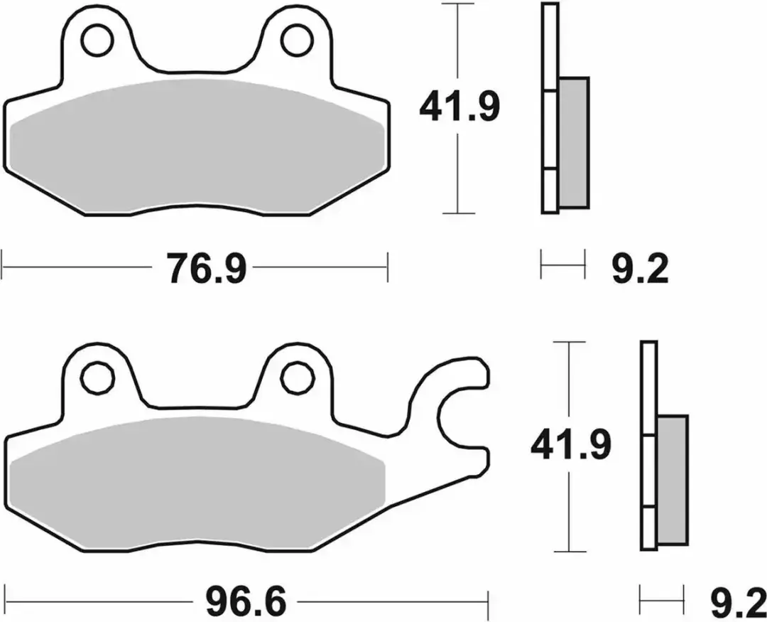 remblok sbs voor motor kymco 125 zing 1996 tot 2007 av nieuw