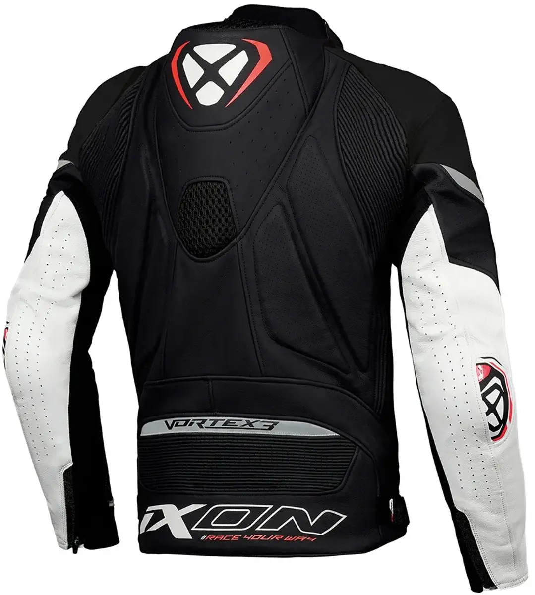 IXON Vortex 3 Motorjas 3XL - Zwart/Wit