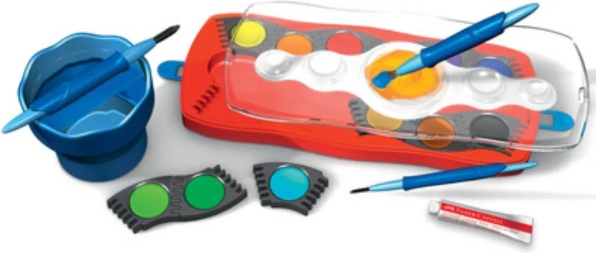 Faber-Castell Connector Verfdoos - 12 Kleuren - Meerkleurig