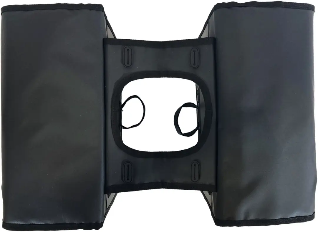 Willex Dubbele Canvas Bisonyl Tas 40L - Zwart/Zwart
