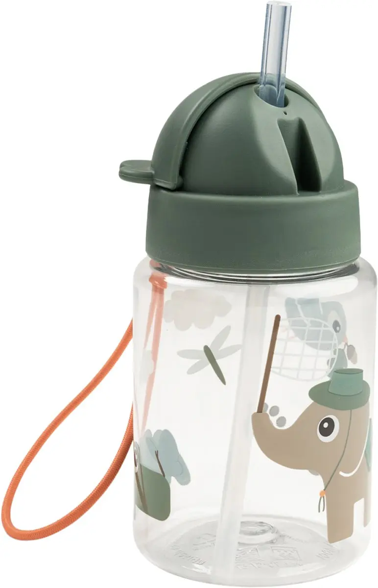 Done By Deer Tiny Trails Drinkfles 280ml - Groen - afbeelding 6 van 6