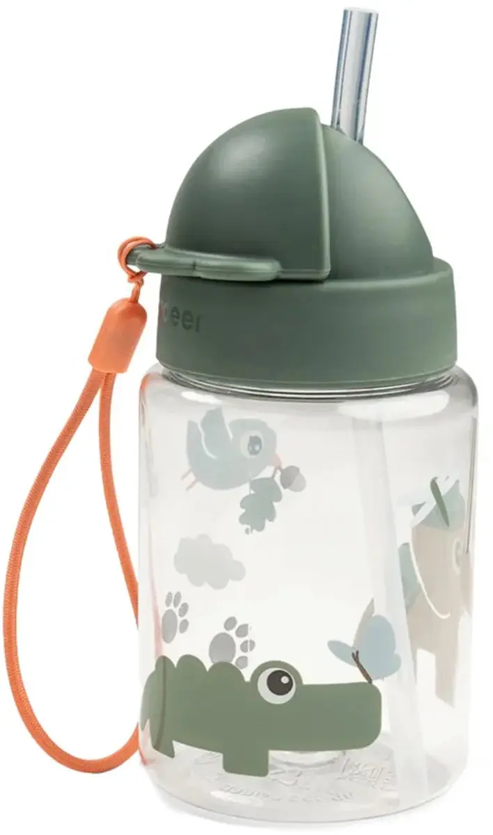 Done By Deer Tiny Trails Drinkfles 280ml - Groen - afbeelding 3 van 6