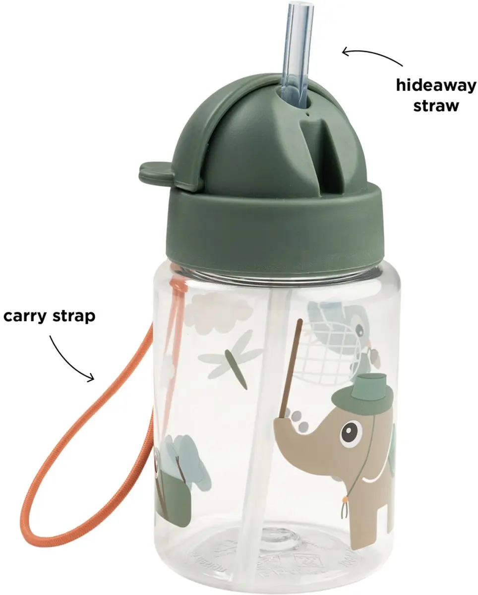 Done By Deer Tiny Trails Drinkfles 280ml - Groen - afbeelding 4 van 6