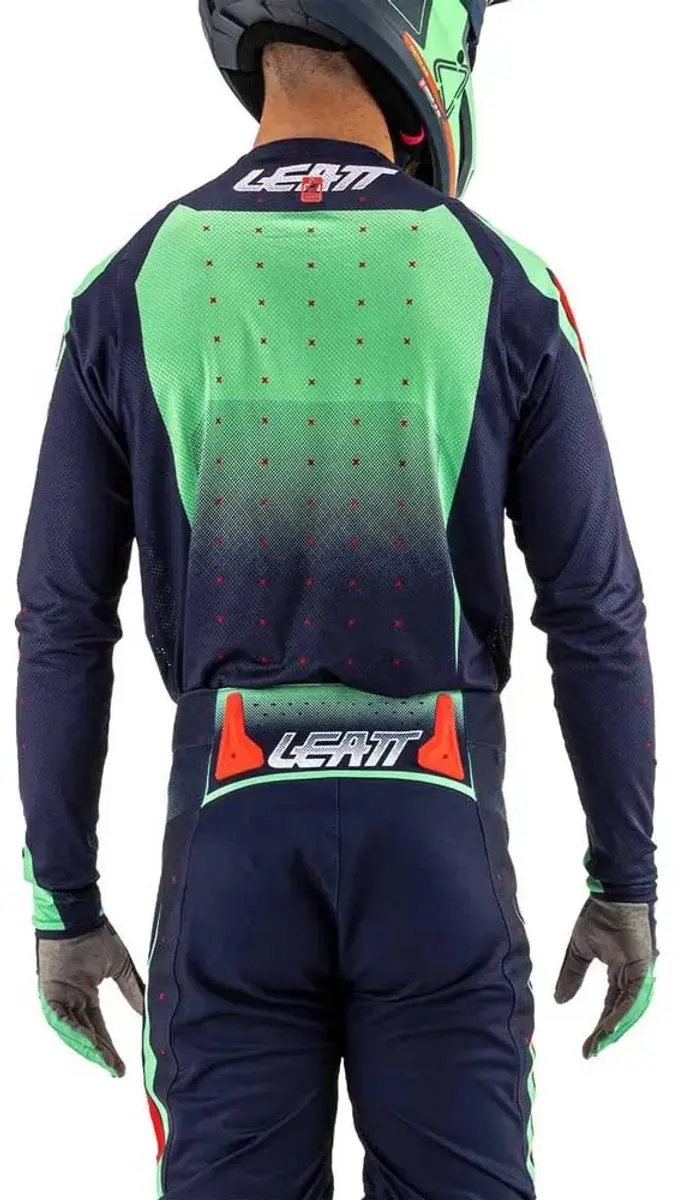 Leatt Moto 4.5 Lite Jersey - Matcha Blauw/Groen/Rood - Maat M