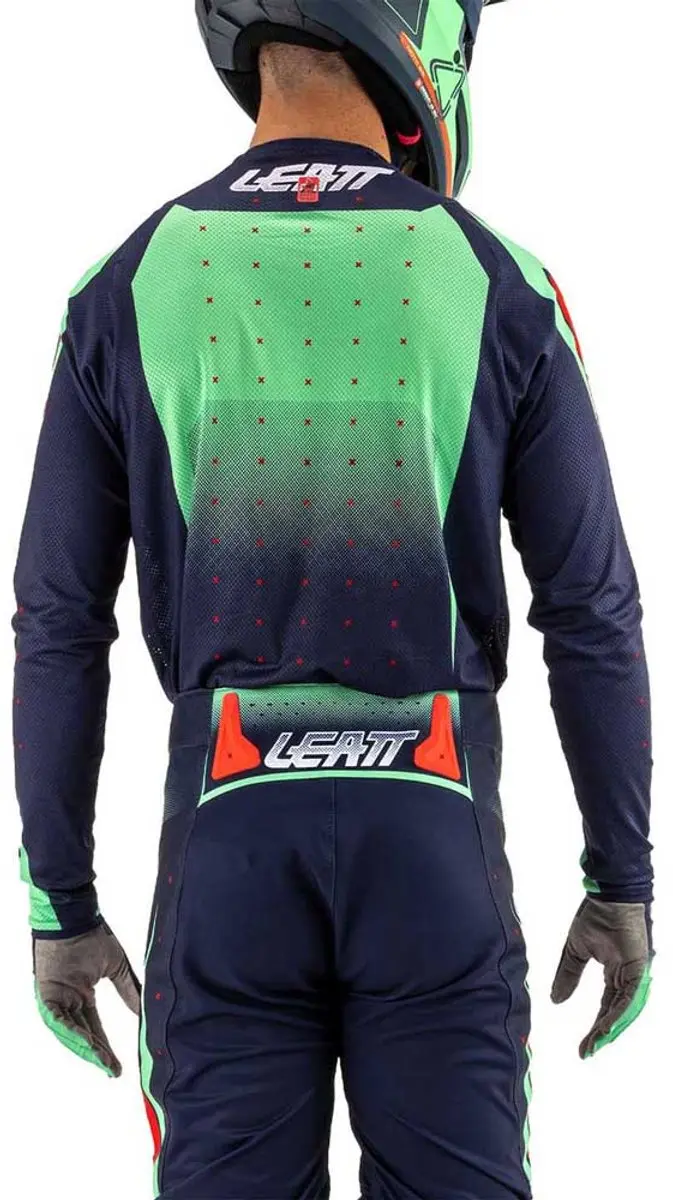 Leatt Moto 4.5 Lite Jersey - Matcha Blauw/Groen/Rood - Maat M