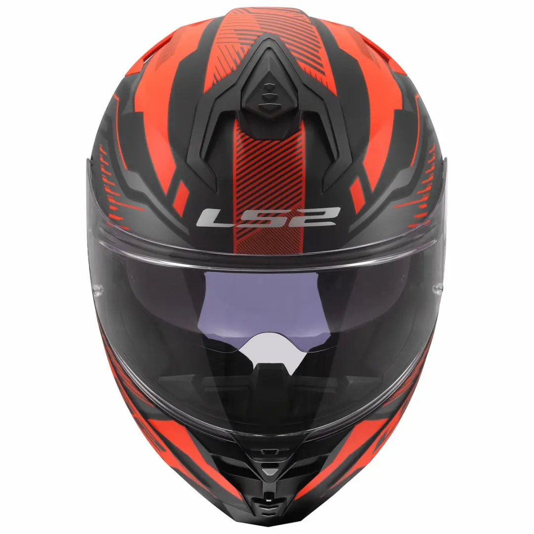 LS2 FF817 Challenger II Dravix Helm - XS Zwart/Rood