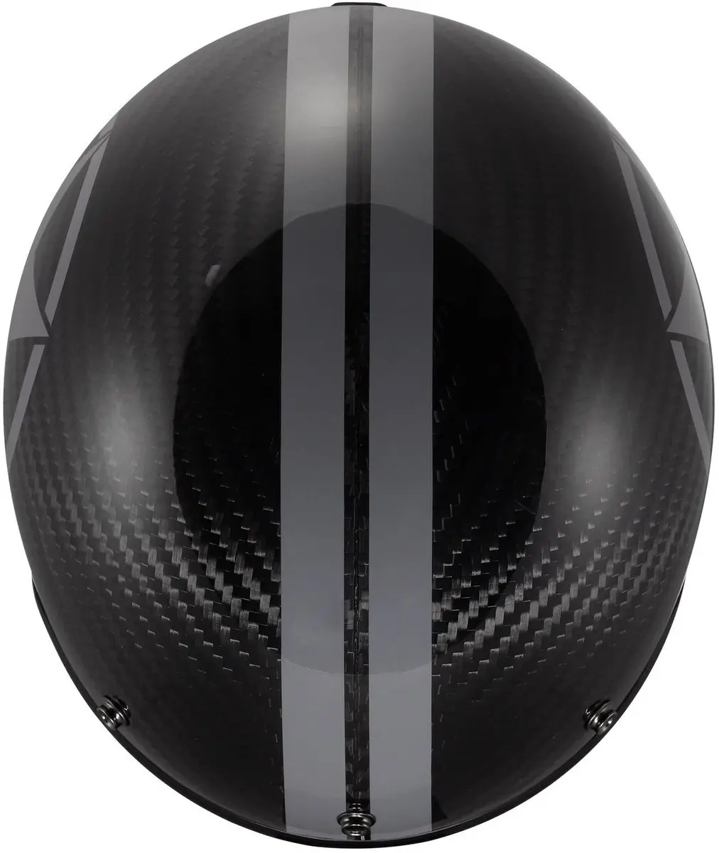 LS2 OF601 Bob II C Star Glans Zwart Carbon Grijs Jethelm - XS