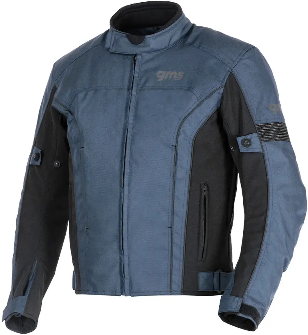gms Lagos Blauw Zwart Waterdichte Textiele Motorjas