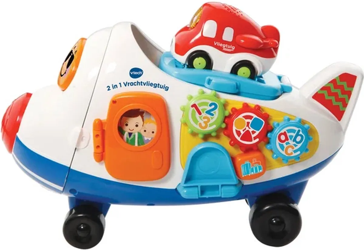 VTech Toet Toet Auto's 2-in-1 Vrachtvliegtuig - Educatief Speelgoed 1-5 jaar