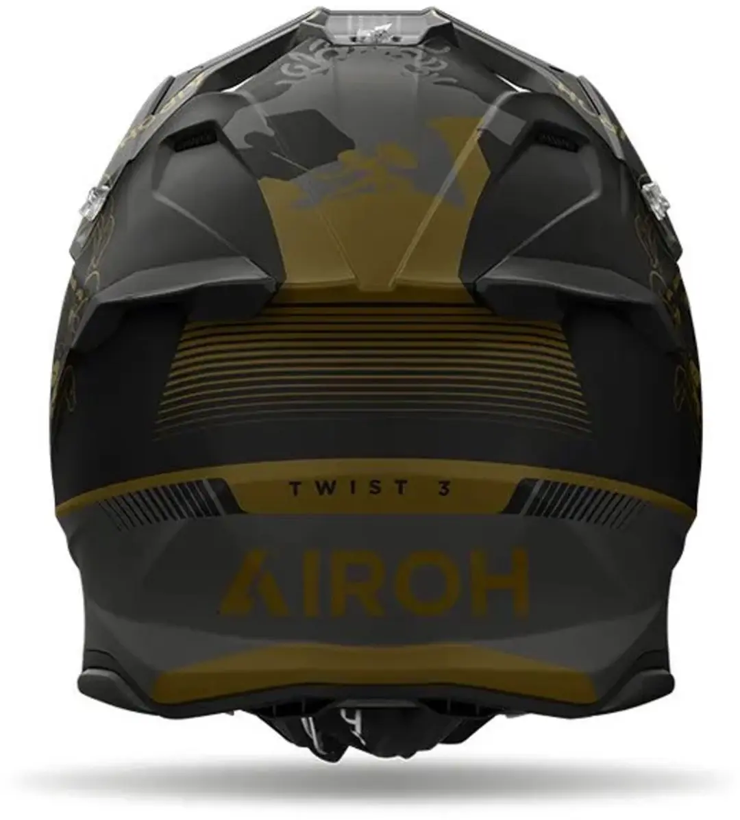 Airoh Twist 3 Titan Mat Offroad Helm XL - Zwart/Goud