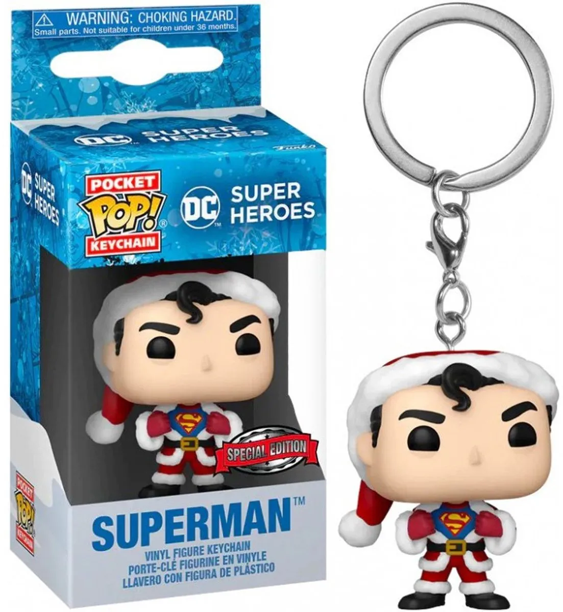 Funko Pocket POP DC Comics Holiday Superman Sleutelhanger