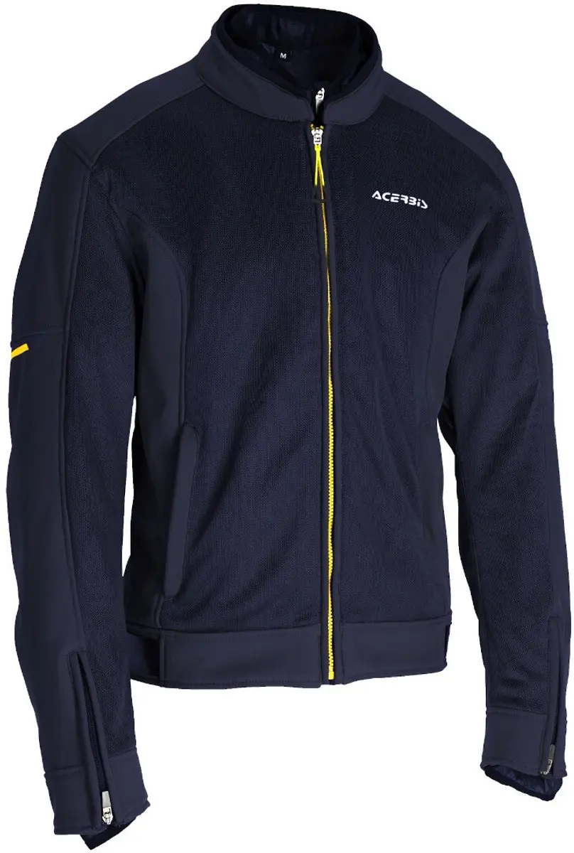 Acerbis Gordon Blauw Geel Waterdichte Textiele Motorjas