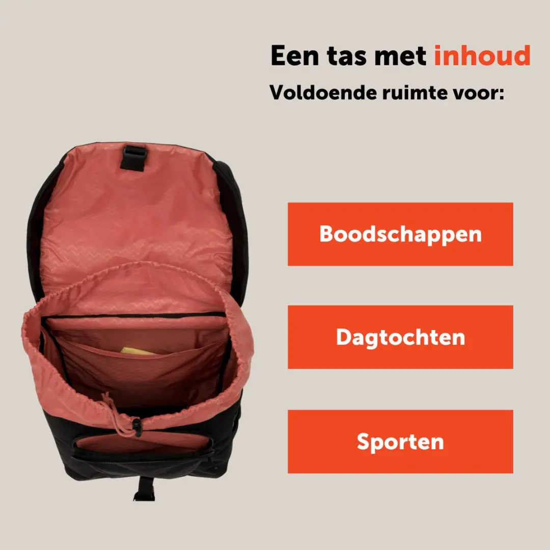 New Looxs Vigo Double Dubbele Fietstas 40L - Zwart Oranje