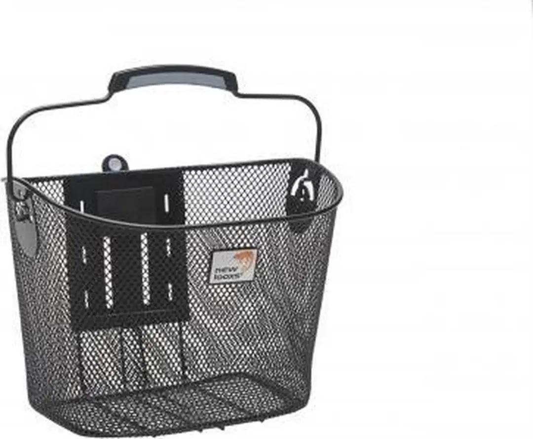 New Looxs Toscane Klickfix Fietsmand 19L - Staal - Zwart